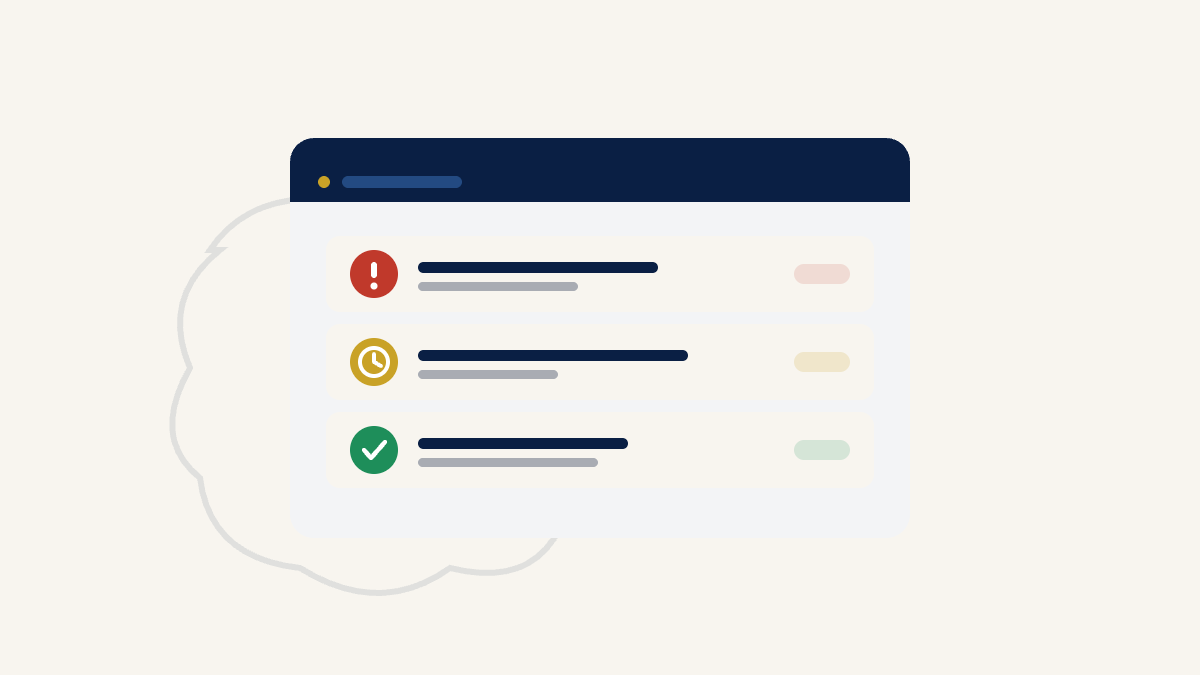 Gulf labour compliance dashboard showing red, amber, and green WPS and payroll alerts in 2026